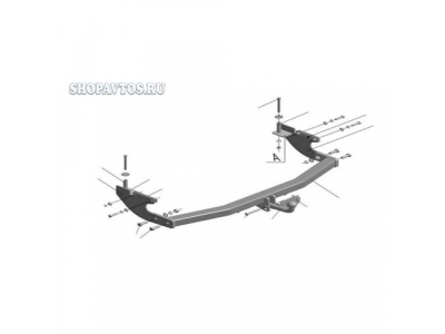 Фаркоп на Great Wall Hover H5 SUV 2011г.-по н.в.
