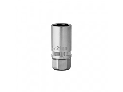 Головка торцевая 1/2"Dr глубокая свечная 21 мм